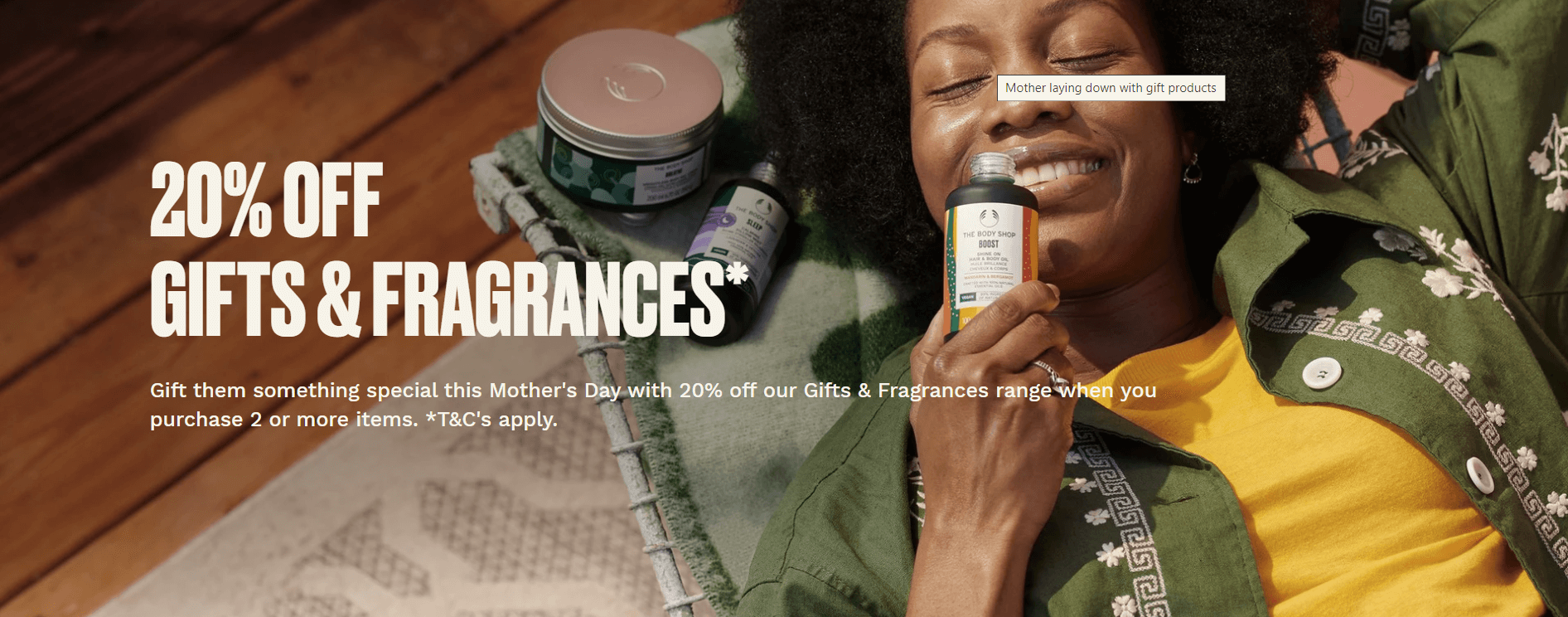 20% OFF
GIFTS & FRAGRANCES*